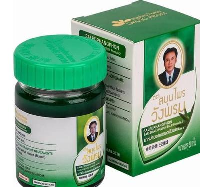 Kräuterbalsam, Grün, Kühle Salbe, Saledphangphon, 50 G - Thai