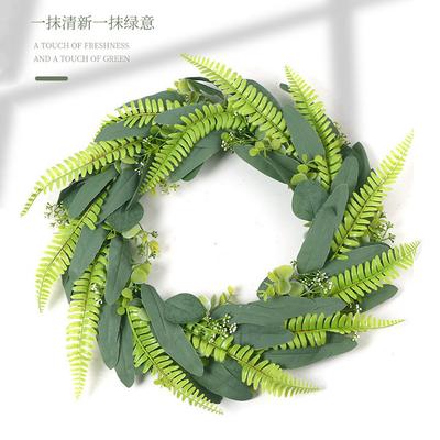 Artificial Garland Door Decoration, Nordic Style Home Decoration, Artificial Eucalyptus Leaves, Artificial Phoenix Grass Wreath