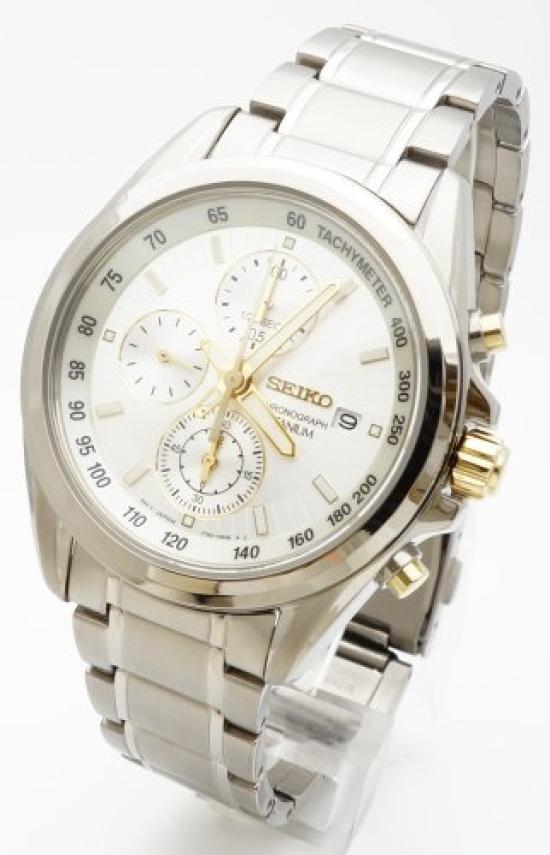 

SEIKO SNDC95P1 Seiko Chronograph Quartz Titanium [Reimported Model]