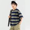 Duoduoja Boy's Lightweight Striped Short Sleeve T-Shirt