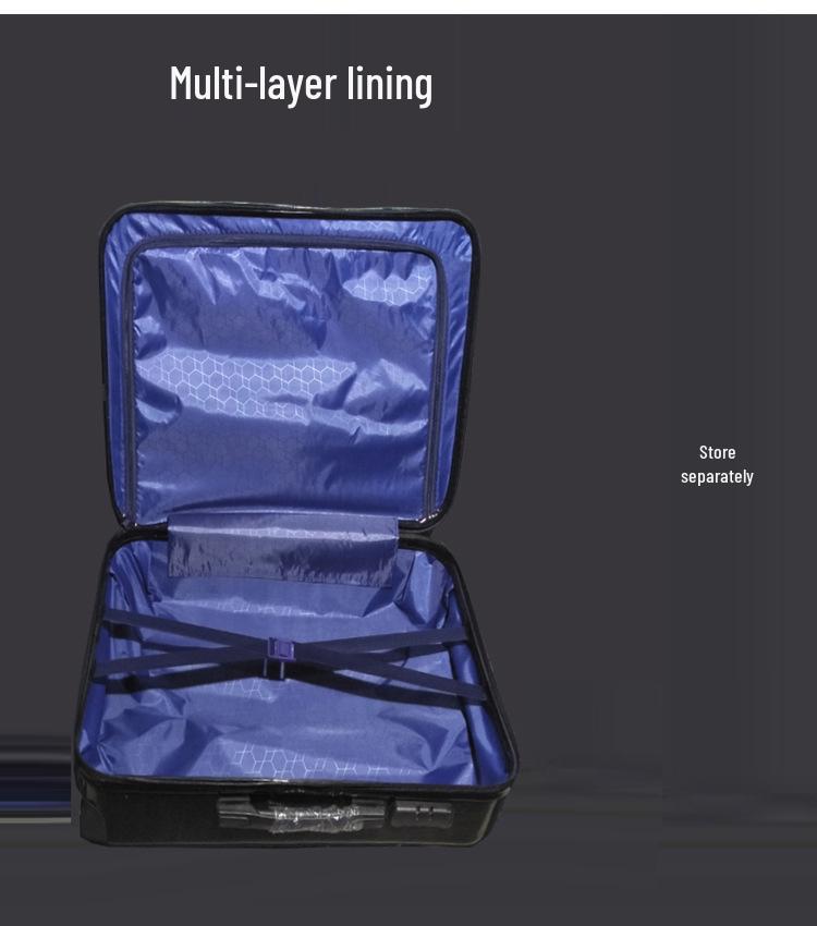 18" Carry-on Travel Suitcase with Universal Wheels and Lock, Sturdy Trolley Case for Students, 20" Version Available