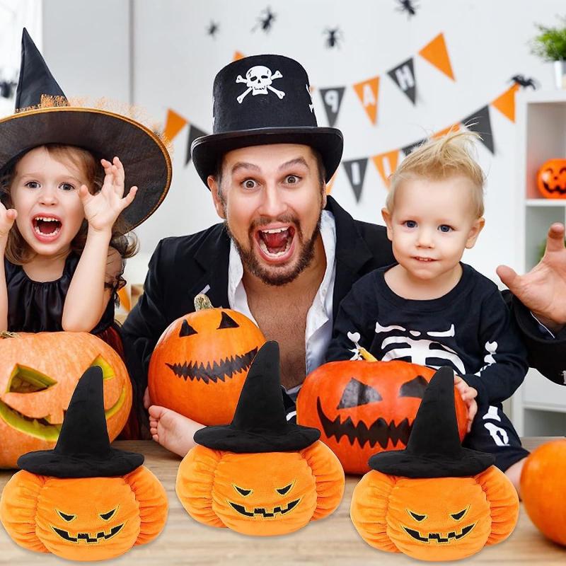Halloween Decorative Plush Toys, Pumpkin Plush Toys Plush Animal Plush Doll Cute Mini Plush Toy Pillow Halloween Home Decorations Christmas Birthday C