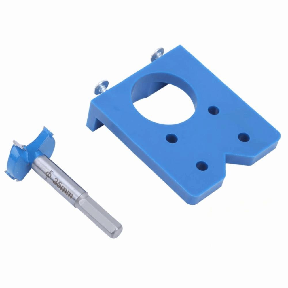 35mm Hole Cutter Concealed Hinge Jig Kit