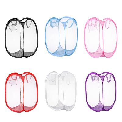 Storage Box Organize Mesh Kids Toys Sundries Laundry Bag Dirty Sorting Basket Laundry Basket