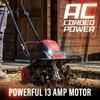 16-Inch 13-Amp Corded Electric Tiller/Cultivator, 8-inch Tillling Depth with Adjustable Wheels, Foldable Electric Rototiller