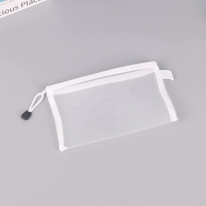 

A6 A5 A4 size transparent mesh file storage bag S 6pcs