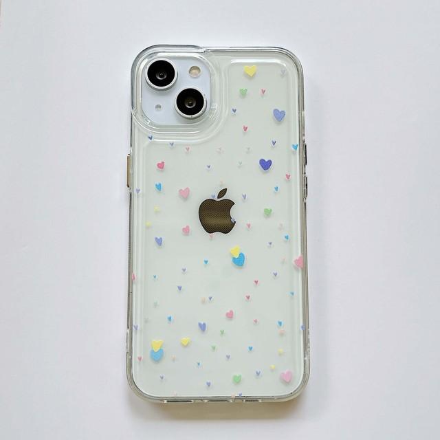 

Красочный маленький чехол с сердечком любви, милый космический чехол для телефона, противоударный силиконовый мягкий чехол для Iphone Xr Xsmax 13 11 Pro Max 12 X Capa for iphone 11