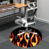 1pc Flame Pattern Carpet, Round Non Slip Durable Large Size Office Carpet, Suitable for Office