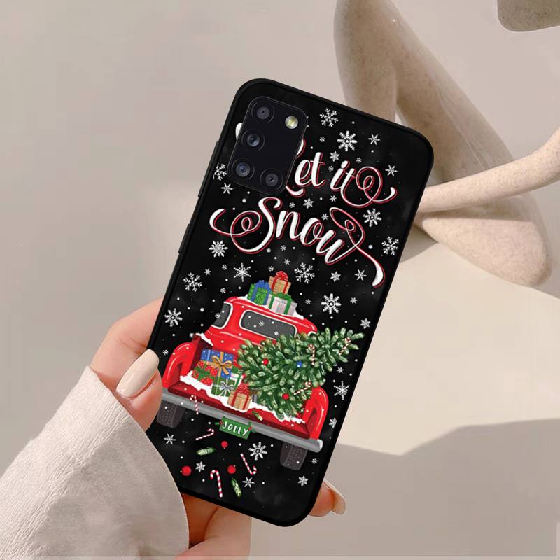 Telefonkasten mit Weihnachtsmotiv, Motiv: Neujahr, Weihnachten, für Samsung A 51 30s 71 21s 10 70 31 52 12 30 40 32 11 20e 20s 01 02s 72
