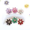 LKERAN Fashion 26mm Welding Colored Horse Eye Crystal Button DIY Wedding Clothing Shirt Windcoat Decoration Sewing Button