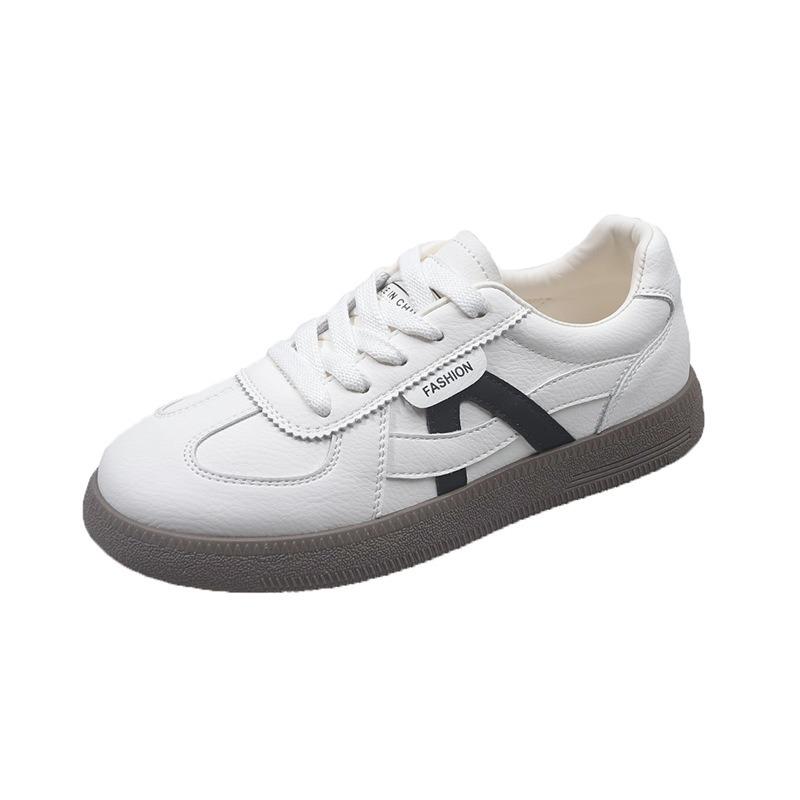 Cowhide soft-soled white shoes children's shoes women's autumn new versatile casual sports shoes board shoes