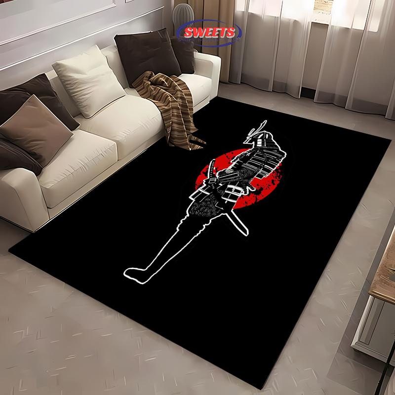Jiu-Jitsu Warrior Japanese Bjj Gi & Black Belt Mma Rug,Carpet for Living Room Bedroom Sofa Doormat Decor Non-slip Floor Mat Gift