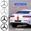 CSF1 C200 New Car For Mercedes Benz AMG 3D ABS silver_Black 9cm 90mm car rear Tail Trunk emblem badge sticker Decals For Mercedes Ben