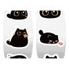 500 Pcs/Roll Cute Black Cat Cartoon Stickers Graffiti Aesthetic Decoration Luggage Laptop Computer Journal Stickers
