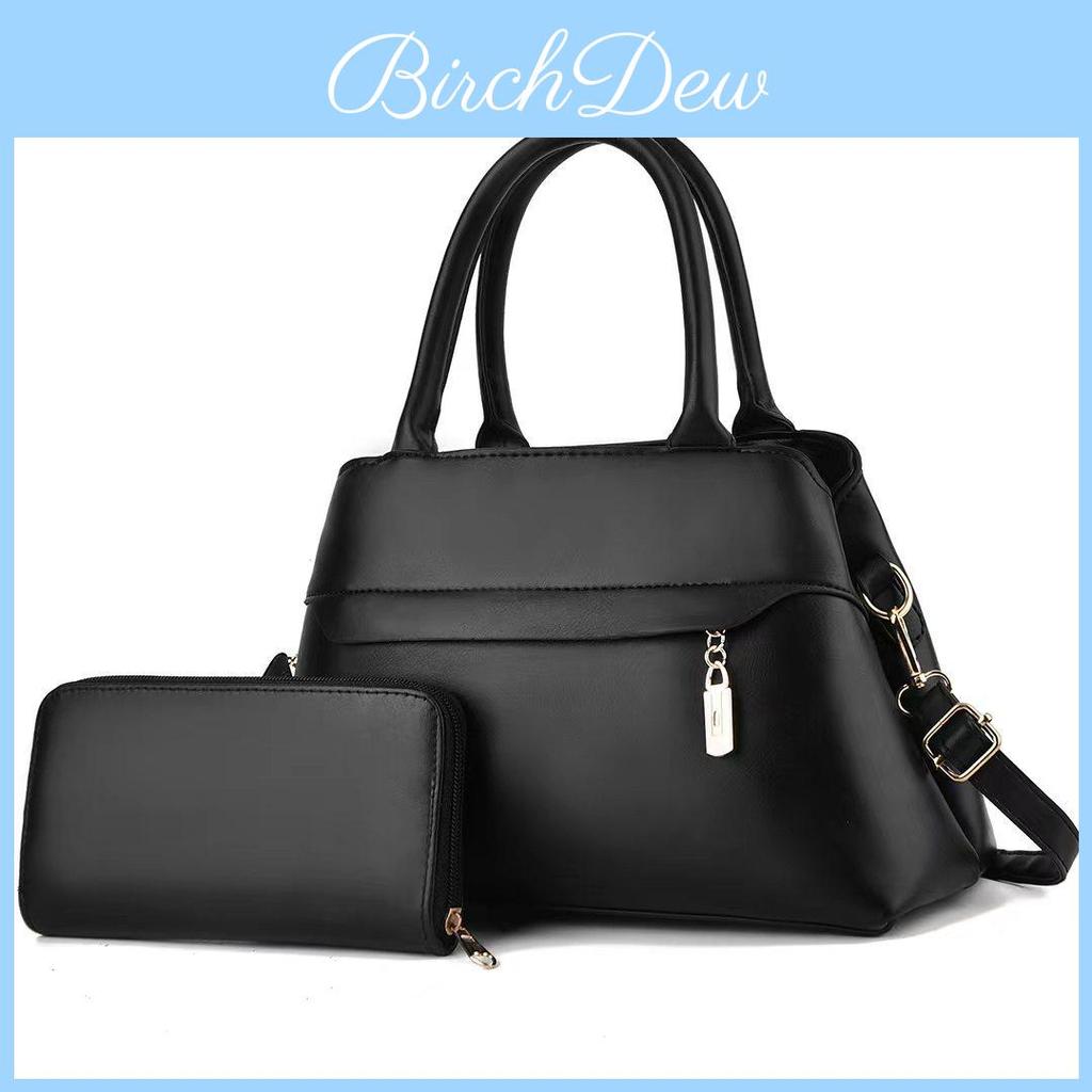Chic Pu Leather Bucket Bag For Women Large Capacity Shoulder Bag With Unique Design