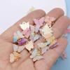 10Pcs Gold Plated Acrylic Butterfly Charm Pendant Jewelry Making Earrings Bracelet Necklace Diy Accessories Craft