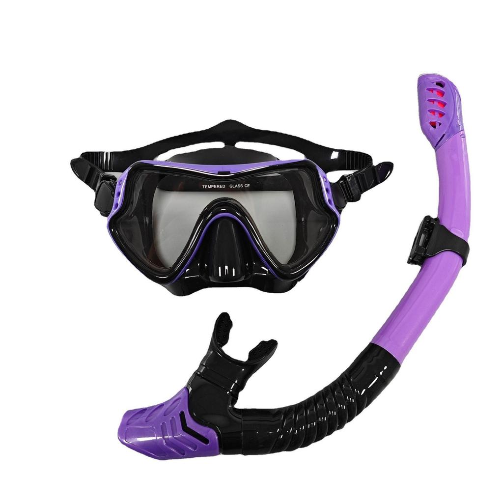 Unisex Large Frame Silicone Diving Mask & Snorkel Set