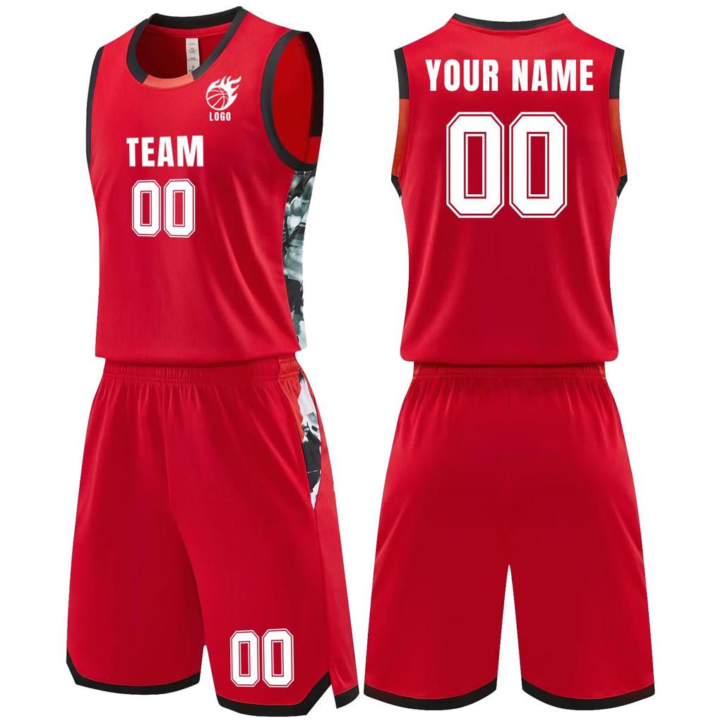 Anpassbares Basketball-Trikot und Shorts-Set Personalisierte Teamuniformen Ärmellose Sportbekleidung Leichtes atmungsaktives Gewebe für Erwachsene und Jugendliche