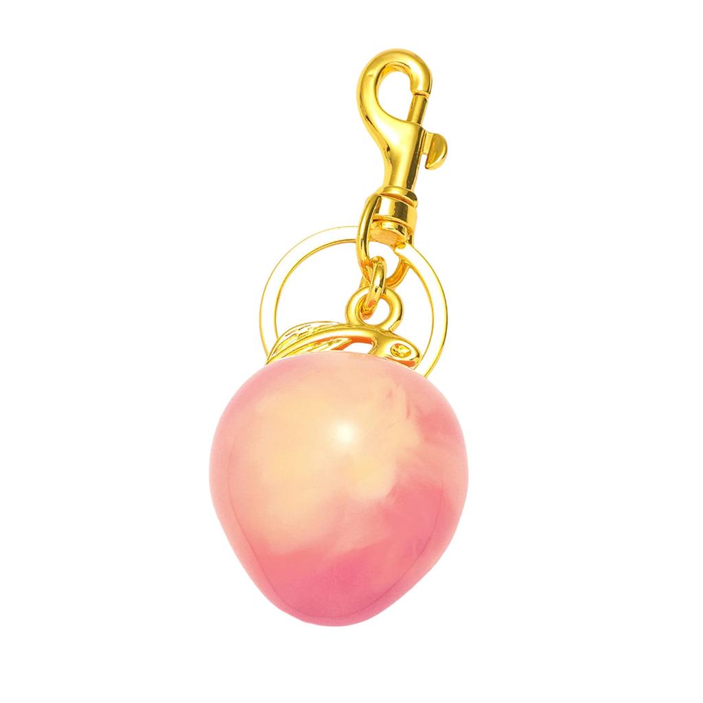Playful Fruit Design Key Rings Elegant Purse Ornaments Secure Buckle Attachment Key Chain for Daily Use