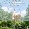 Silent Fan Folding Fan Silent Operation USB Rechargeable Fan Portable Handheld Fan  For Umbrella