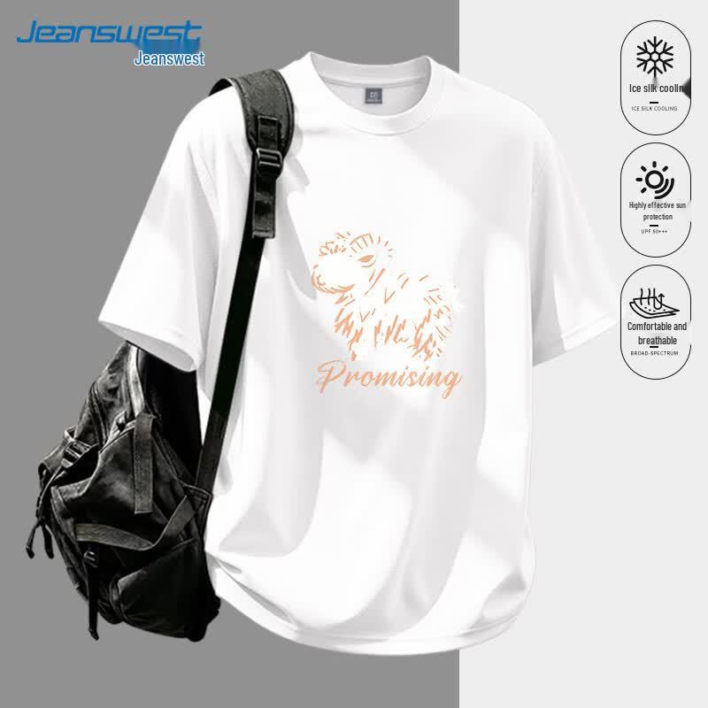 Jeanswest Men s Summer Ice Silk Cooling T-Shirt 4XL