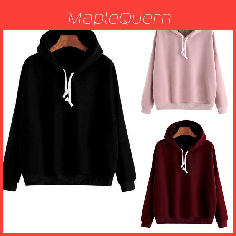 Stylish Unisex Men Women Pullover Hoodie Comfortable Solid Color Sweatshirt For Teens