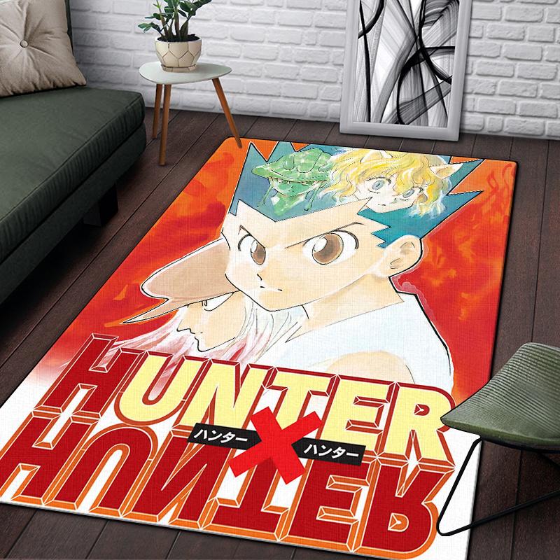 Hunter X Hunter Carpet for Living Room,Soft Flannel Rug for Bedroom ,Anti-Slip  BATHROOM Mat,  Baby Play Mat, Kitchen Mat