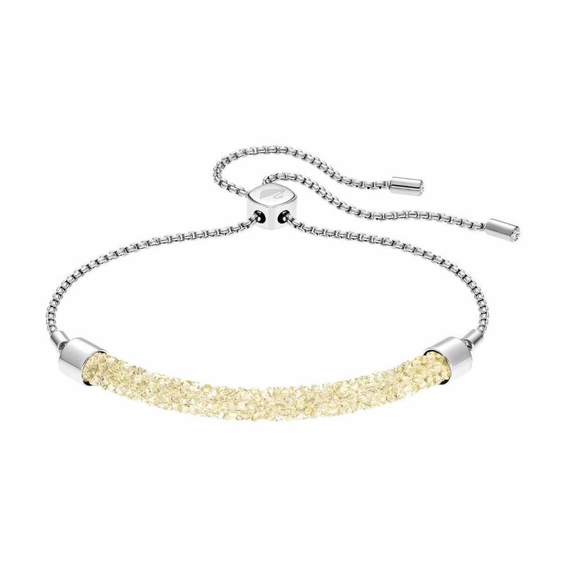 Swarovski Long Beach Inlay Design Zircon Bracelet Women s Gold 5404439