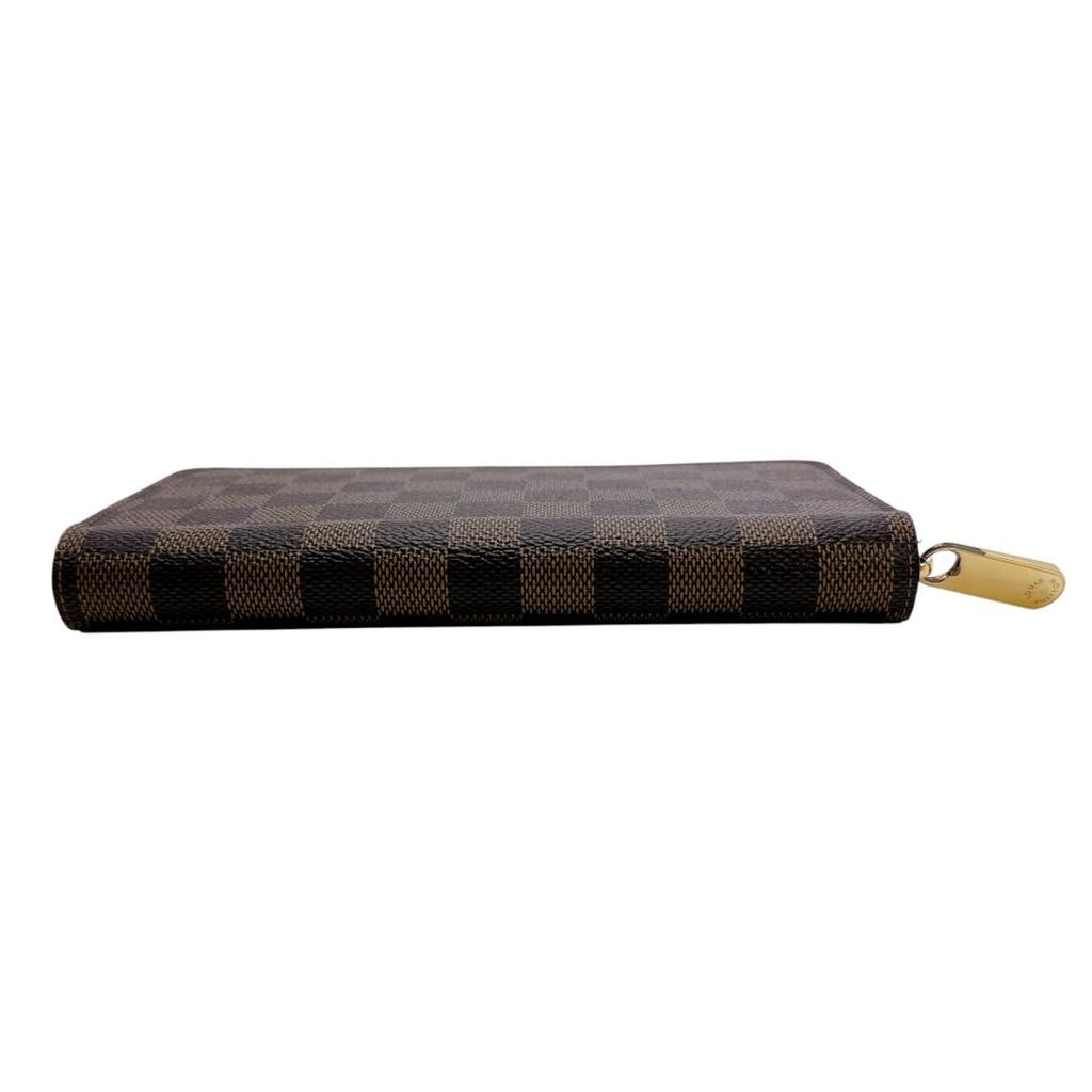 Louis Vuitton Damier Zippy Long Wallet Purse Damier Canvas Brown Unisex N41661 Used