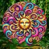 Vintage Bohemian Wave Metal Wall Art Decor For Home Garden Cafe