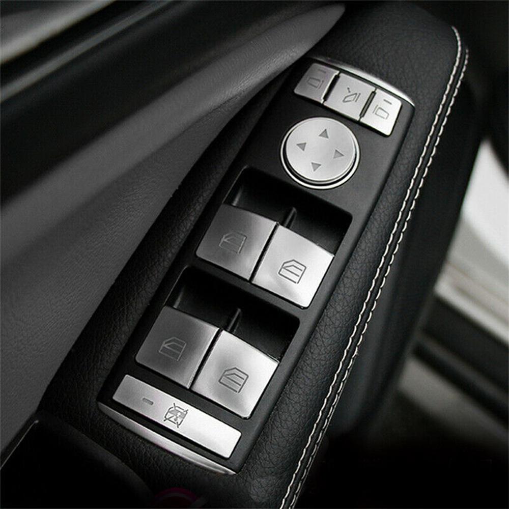 Car Door Armrest Window Switch Button Cover For Mercedes Benz E C-Class GLK