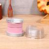 10Pcs Aluminum Foil Cupcake Cups With Lids Non-Stick Foil Baking Cups 68Ml Oval Pudding Dessert Cups Wedding Party Supplies