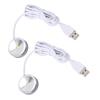 2 Stück 5V Kleine LED Vitrinenleuchten 1W Runde USB Mini-Strahler 1,5m Kabel 100-110lm LED Mini-Strahler Schrankbeleuchtung