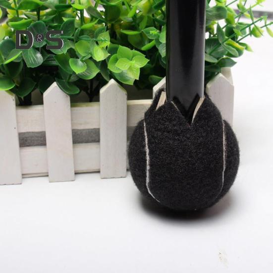 4 Pcs Pre-Cut Walker Tennis Balls for Furniture Legs Floor Protection Universal Walker Leg Felt Pad Glide Coverings for Seniors