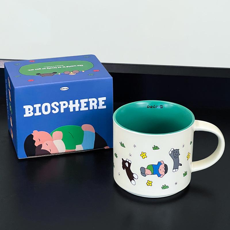 

Sean Chubby Cup Ceramic Mug Creative Mug Cartoon Couple Water Cup Coffee Mug Gift Ceramic Mug 410ml