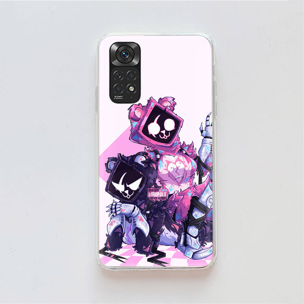 Husă Fortnite RT90 amuzantă pentru Samsung A04 A14 A23 A34 A54 M23 M33 M52 M53 Realme 10 9 C30S C35 C55 VIVO Y02S Y21 Y33S Y51 X80 Pro Husă transparentă