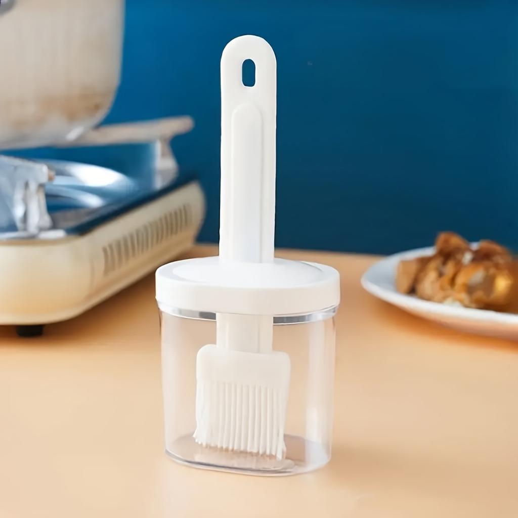 1pc Barbecue Brush High-Temperature Resistant Oil Brush Plastic Handle for Home Baking Pancake Making Outdoor Picnics Kitchen Baking Tool