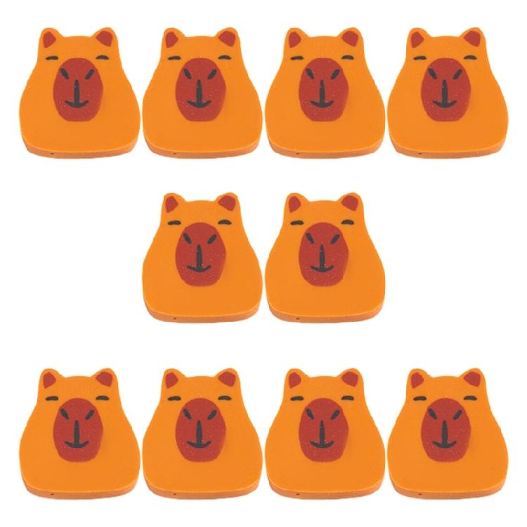 10 Pcs Capybara Erasers Funny Pencil Erasers Lovely Animal Eraser Back to School Erasers Prizes Gift for Classroom