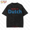 Kiss Me I'M Dutch Cool Holland Netherlands Amsterdam Rotterdam Love Vintage Oversized T-Shirt HLYR