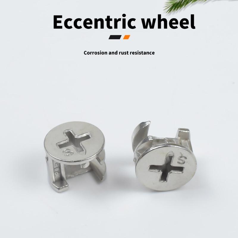 20 Stück Exzenterrad-Entferner Befestigungsverbinder Möbelverbinder Schrauben Exzenterrad-Schraube Mutter Befestigungssystem