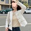 Spring & Autumn Korean Style Petite Versatile Round Neck Jacket for Women
