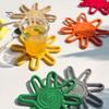 Sous-verre Style Nordique Tournesol Corde de Coton Sous-verre, Tapis Isolant Thermique Fait Main pour Tasse Antidérapante Table, Set de Table Pots Et Tasses Tissé