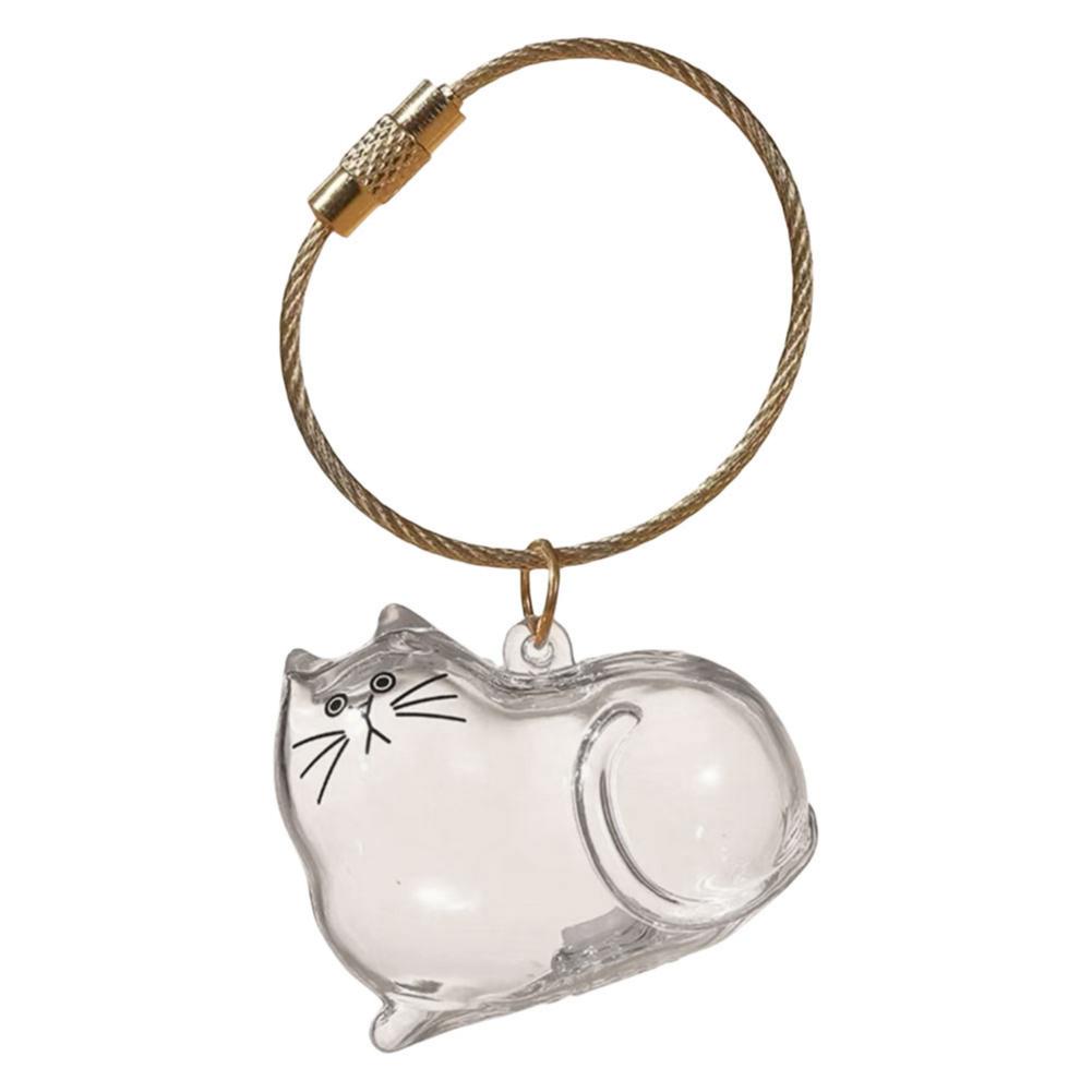 Katzenhaar Aufbewahrungsbox Hängender Katzen Schlüsselanhänger Anhänger Rucksack Katzen Tasche Hängende Deko Haustierhaar Aufbewahrung Niedlicher Schlüsselanhänger Haustier Souvenirs