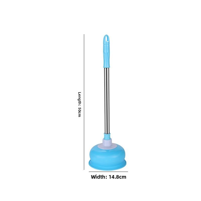 Pvc Toilet Plunger With Ergonomic Handle For Bathroom Drain Clogs And Kitchen Blockages