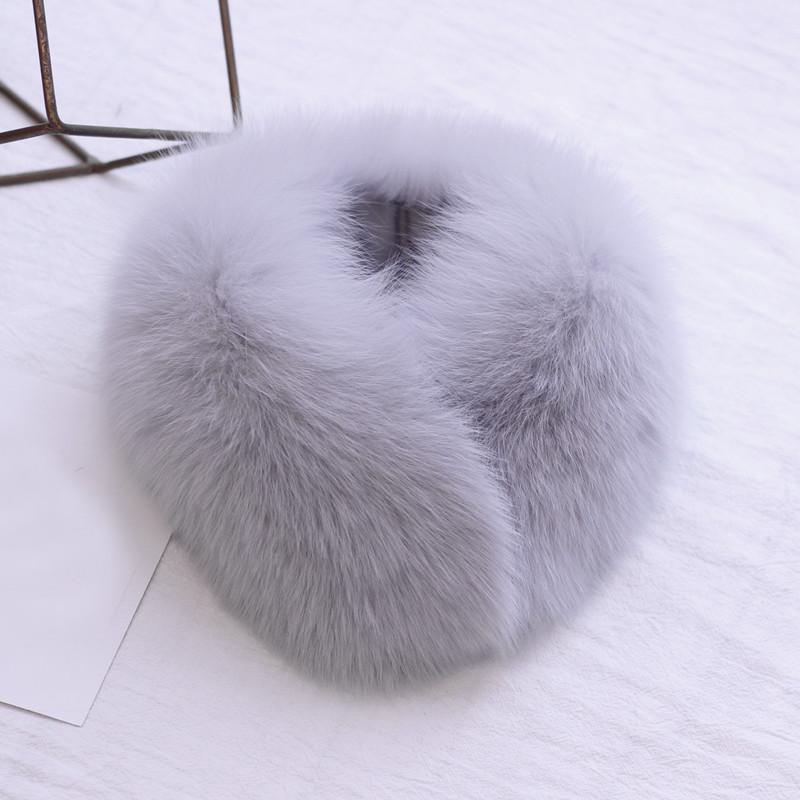 ZDFURS Echter Fuchs Pelzkragen & Schal 100% Natürlich Winterlich Warm Atmungsaktiv Pelz mit Magnet Quadratischer Stil für Damen Outdoor-Nutzung