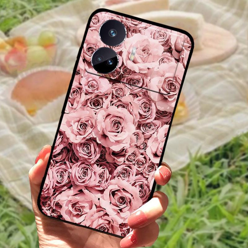 For Realme GT Neo 5 SE Case Popular Picture Black Silicone Soft Back Cover Case For Realme GT Neo 5 SE 5SE Phone Cover Funda