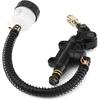 Keenso Rear Brake Master Cylinder, Motorcycle Rear Brake Hydraulic Master Cylinder with Reservoir