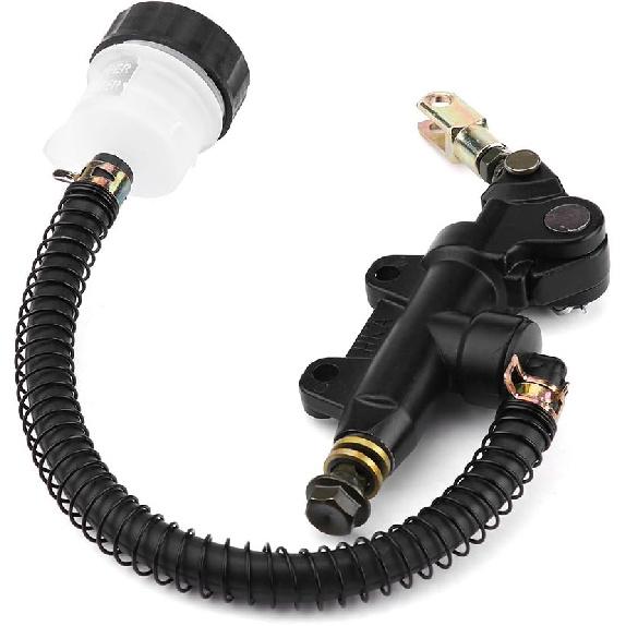 Keenso Rear Brake Master Cylinder, Motorcycle Rear Brake Hydraulic Master Cylinder with Reservoir