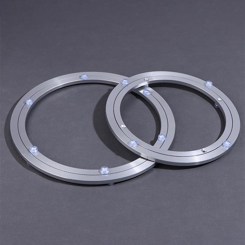5/5.5/8/10/12 Inches Aluminum Ball Bearing Turntable Bearings Swivel Plate Smooth Swivel Plate Rotating Table Rotating Round