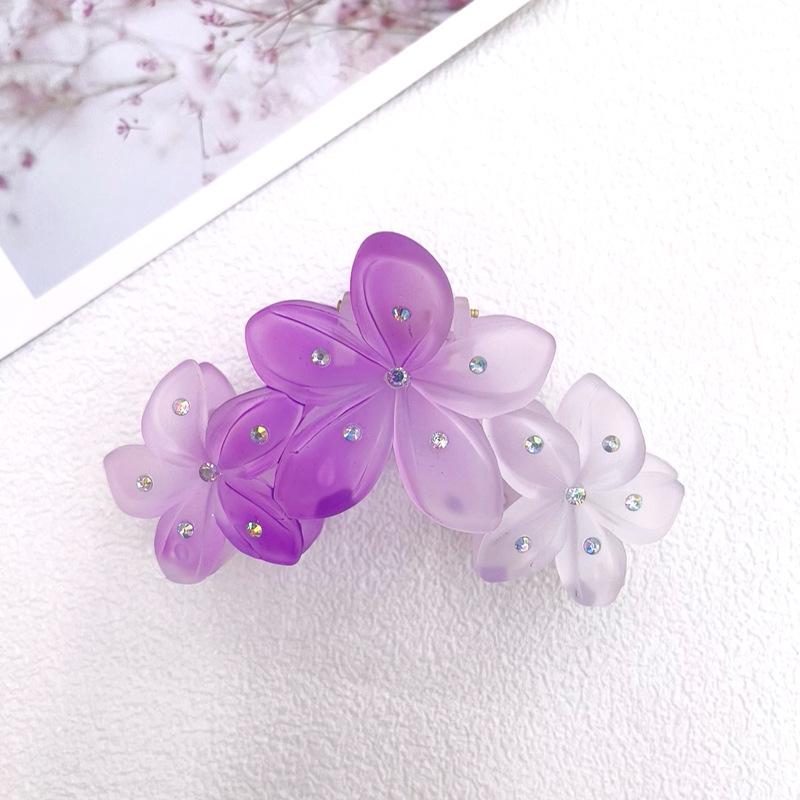 Bauhinia Frangipani High-End Women's Shark Hair Clip